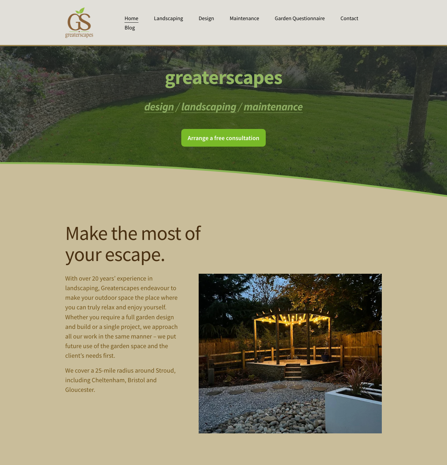 Their current website